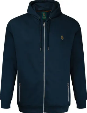 Luke 1977 Berlin Zip Through Hoody - Navy