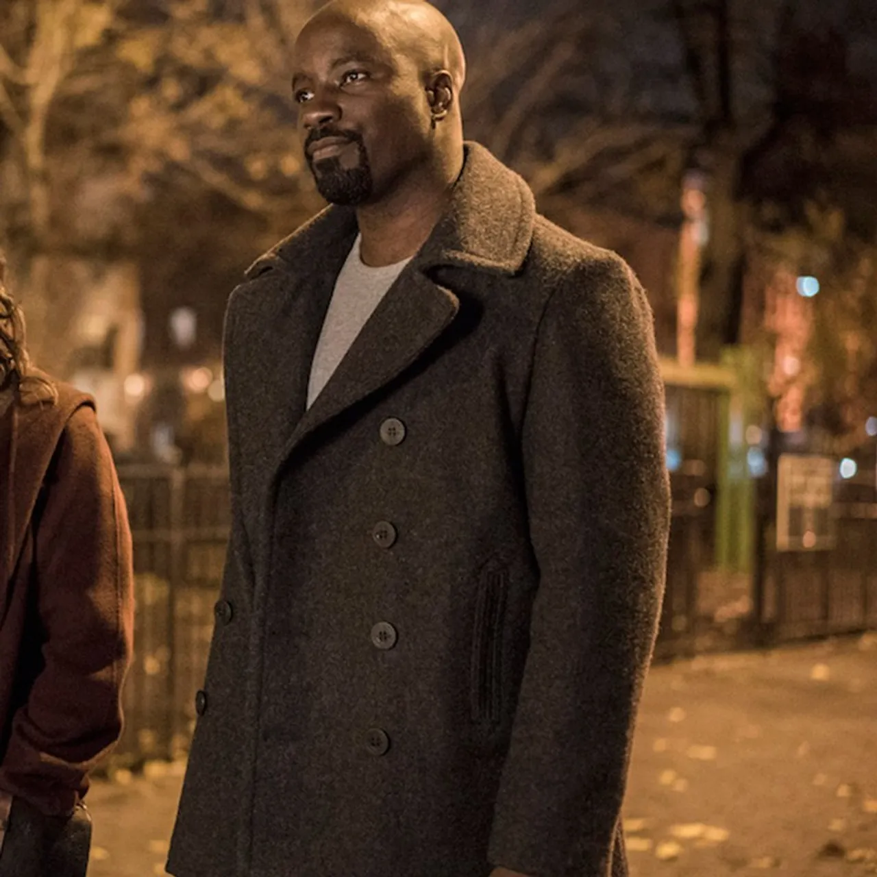 Luke Cage Mike Colter Black Woolen Long Coat