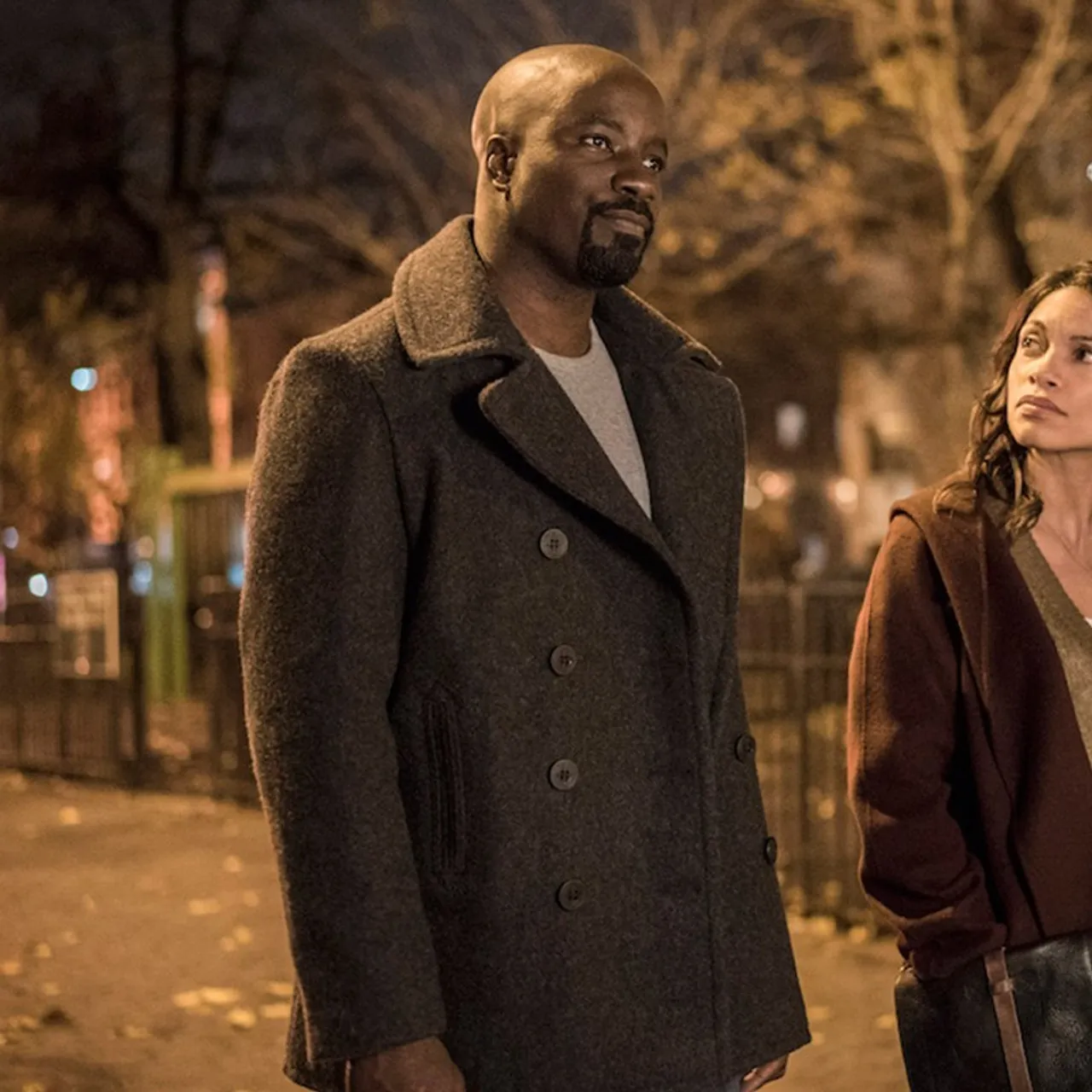 Luke Cage Mike Colter Black Woolen Long Coat