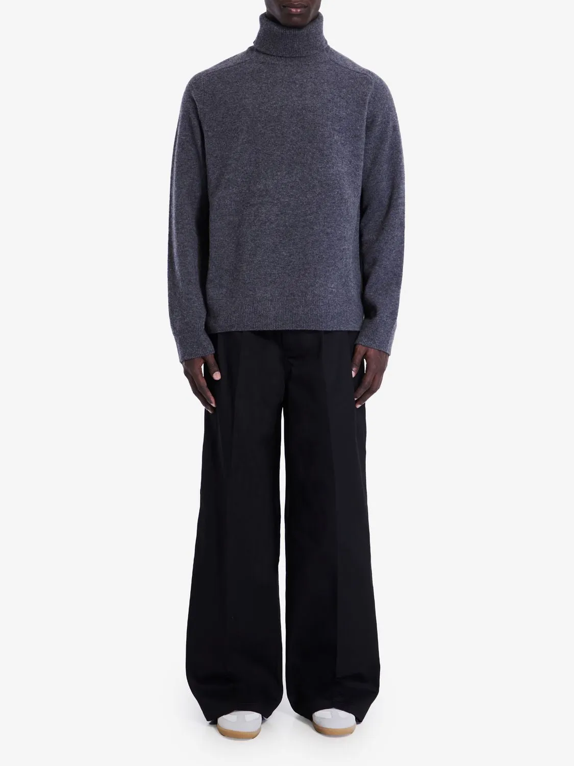 MAISON MARGIELA Charcoal Wool Turtleneck Sweater