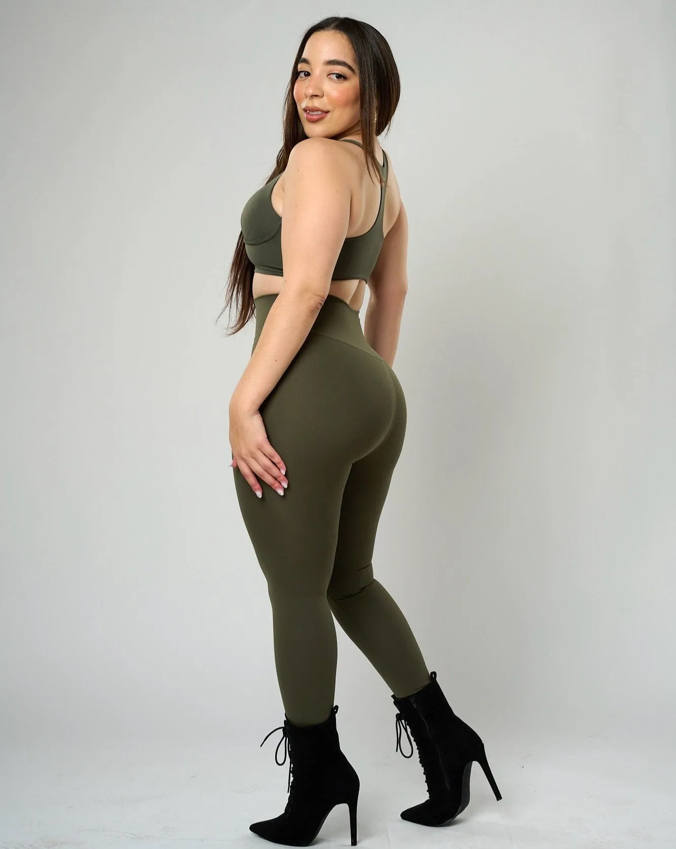 Maria Signature Leggings - Olive