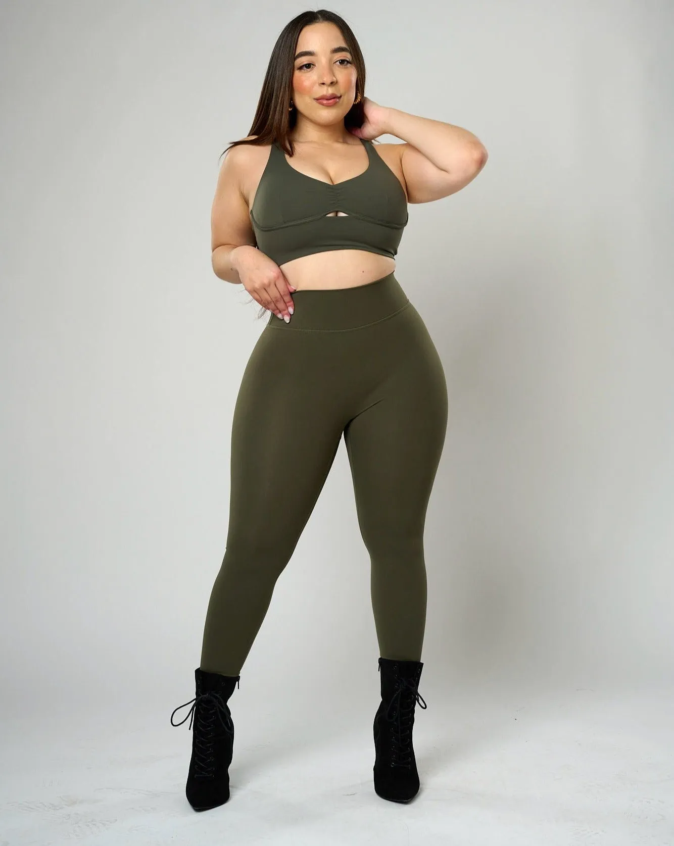 Maria Signature Leggings - Olive