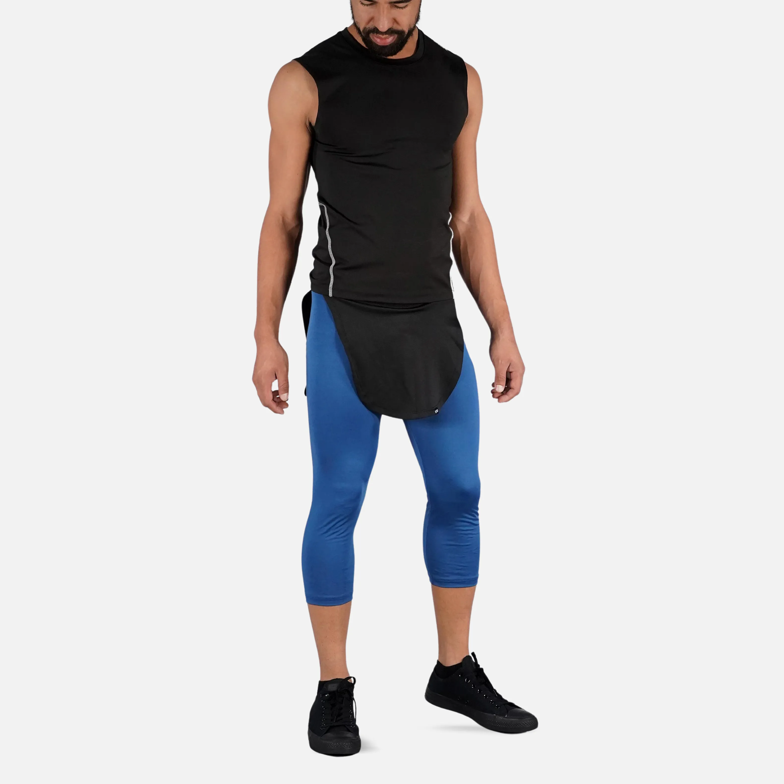 Marines Blue 3/4 Tarzan Tights for men