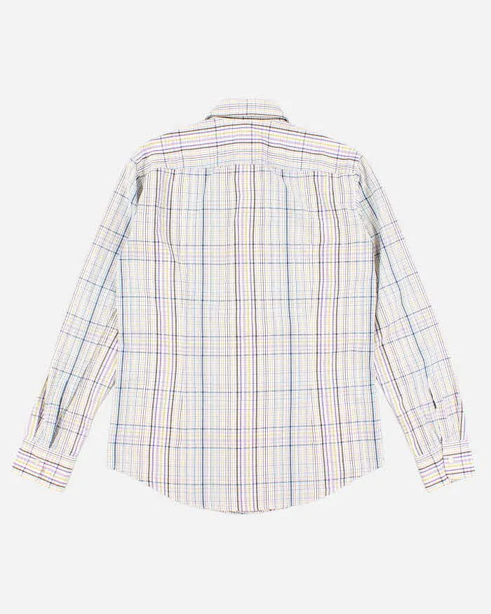 Mens Boss Checked Button Up Shirt - M