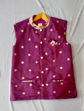 Men’s premium paithani jacket - wine