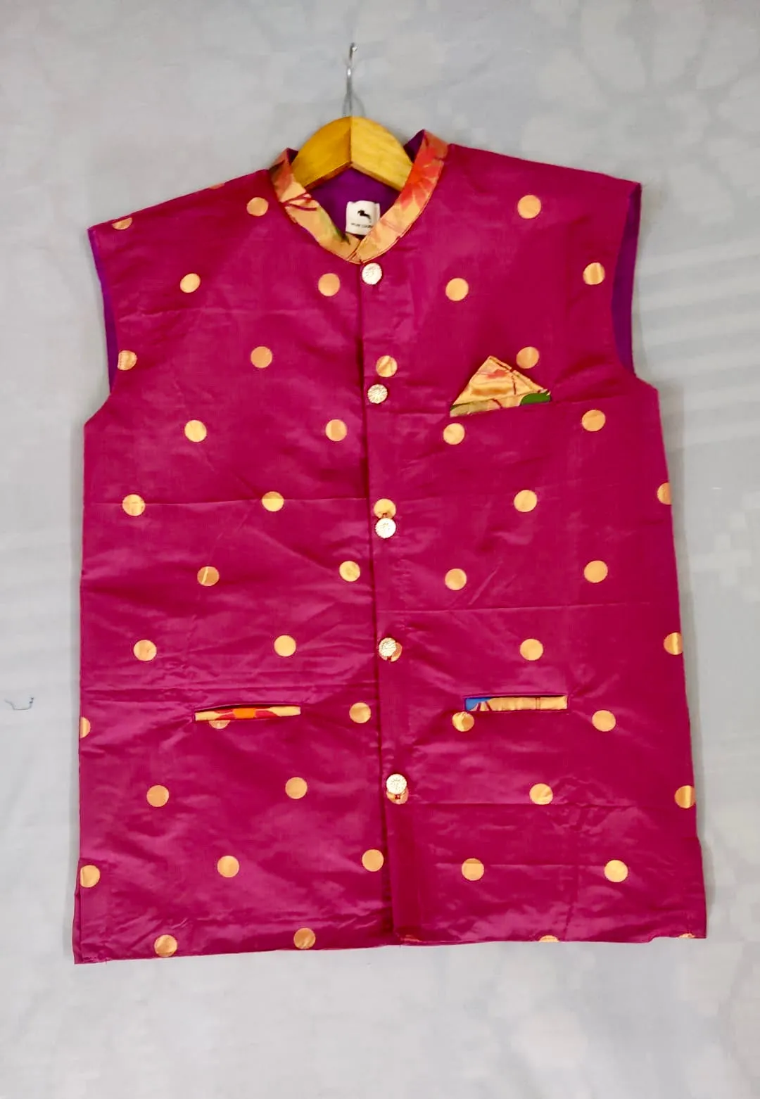 Men’s premium paithani jacket - wine