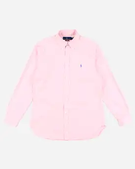 Men's Ralph Lauren Pink Checked Button Up Shirt - M