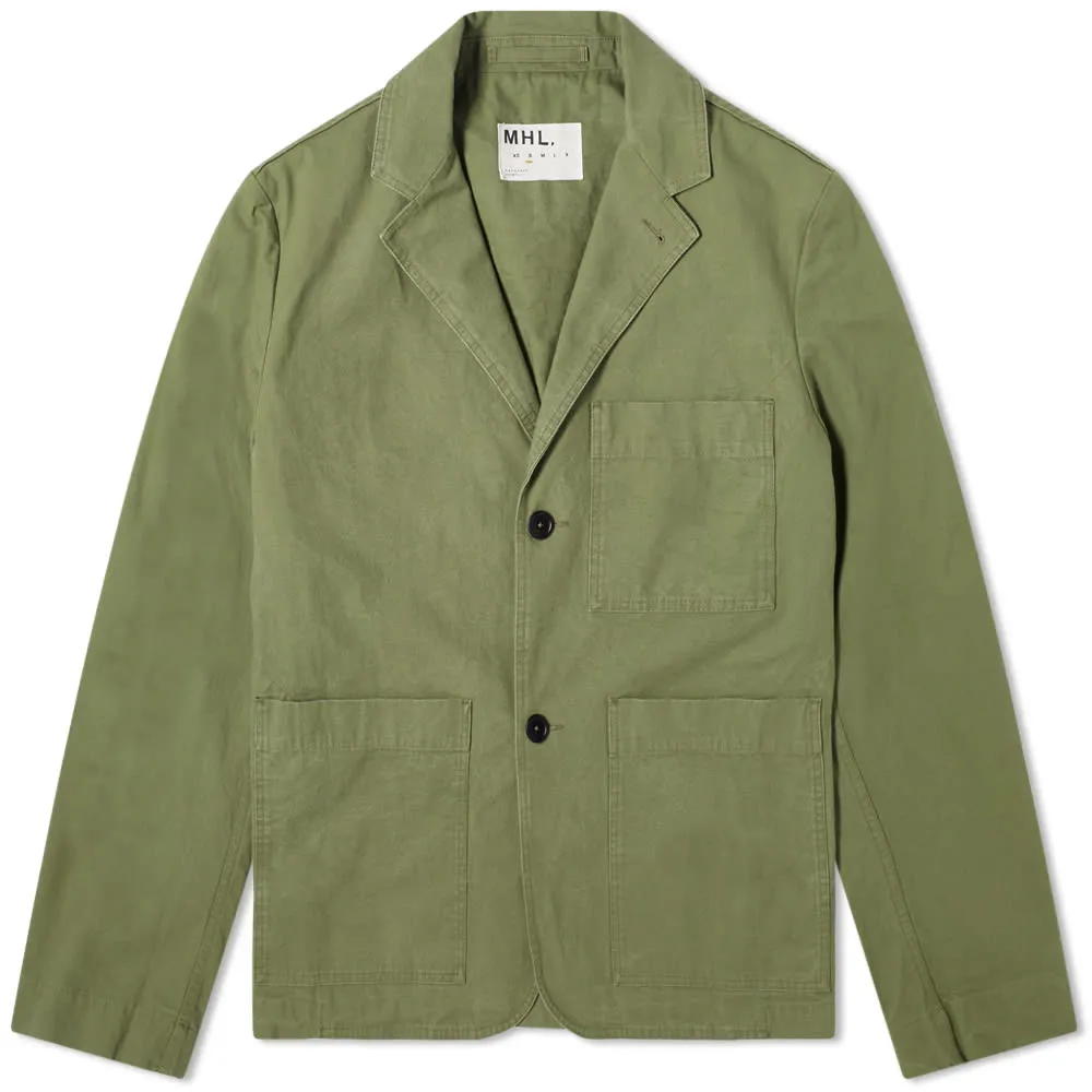 MHL. by Margaret Howell Two Button BlazerKhaki