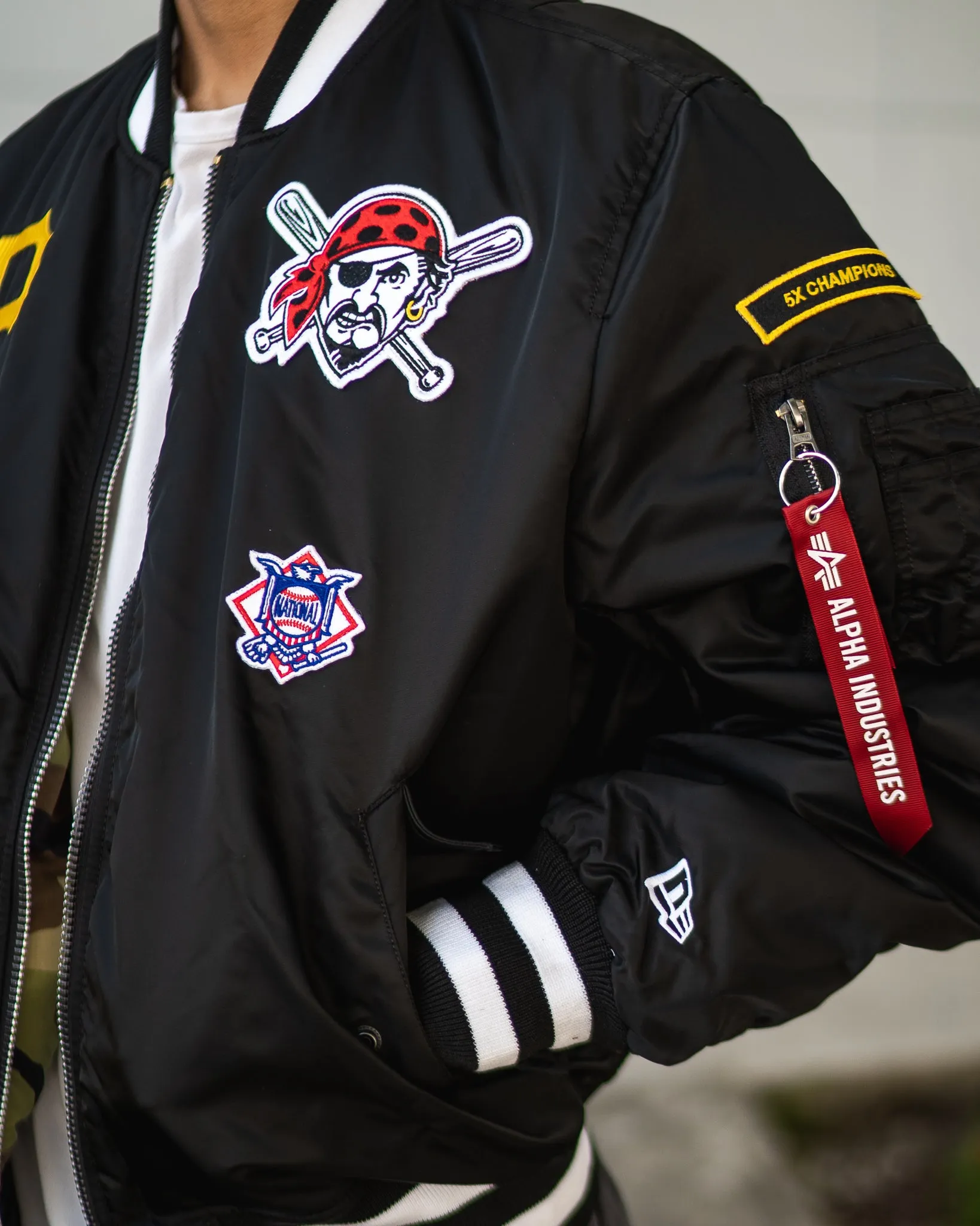 New Era x Alpha Industries Pittsburgh Pirates MA-1 Bomber Jacket