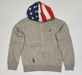 Nwt Polo Ralph Lauren USA Flag Hood Hoodie