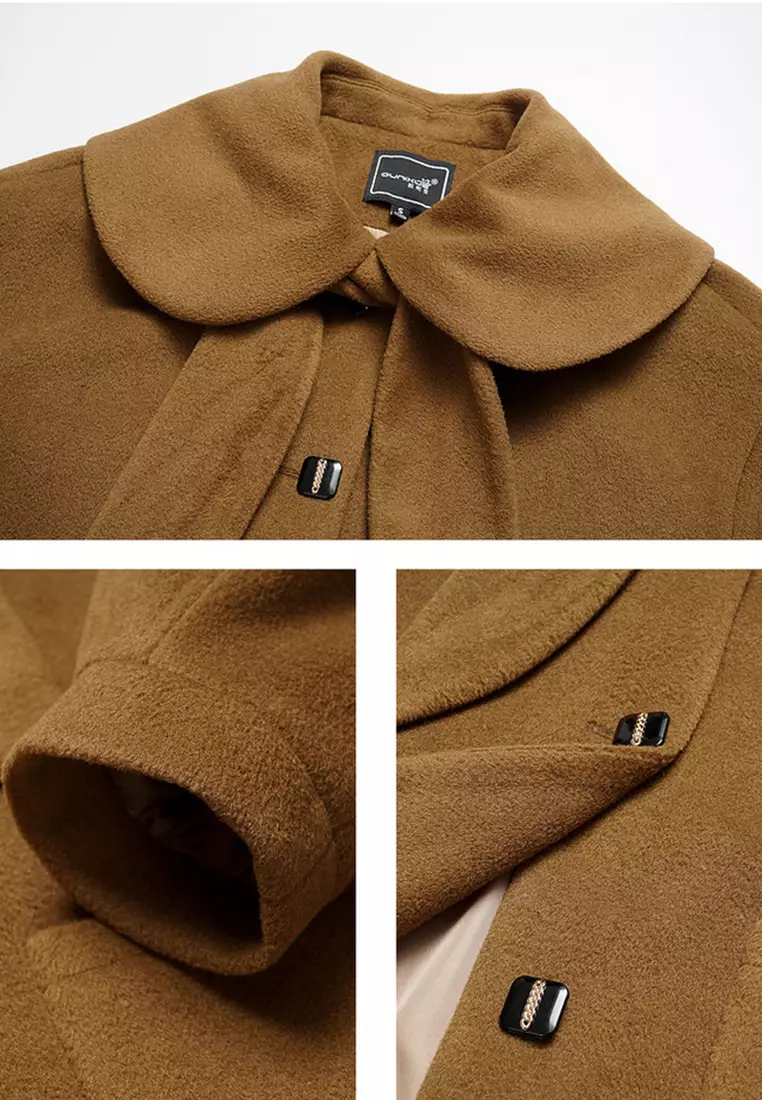 ONX.HK Solid Color Loose Warm Woolen Coat