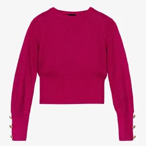 Pink Viscose Knitted Sweater