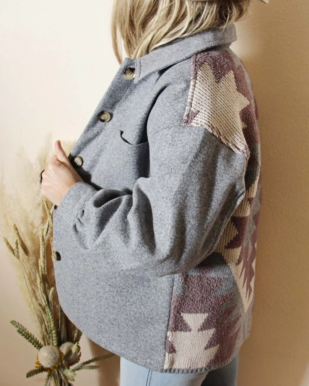 Ranch Girl Coat in Gray