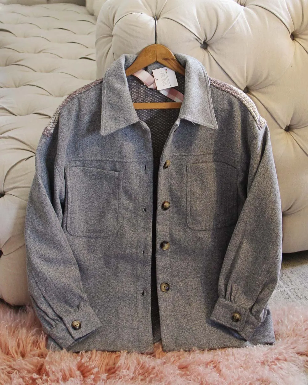 Ranch Girl Coat in Gray