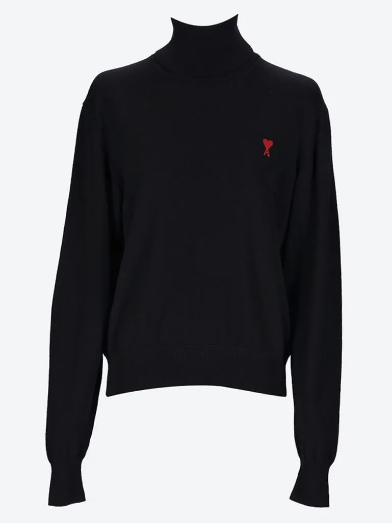 Red ami de cur turtleneck sweater