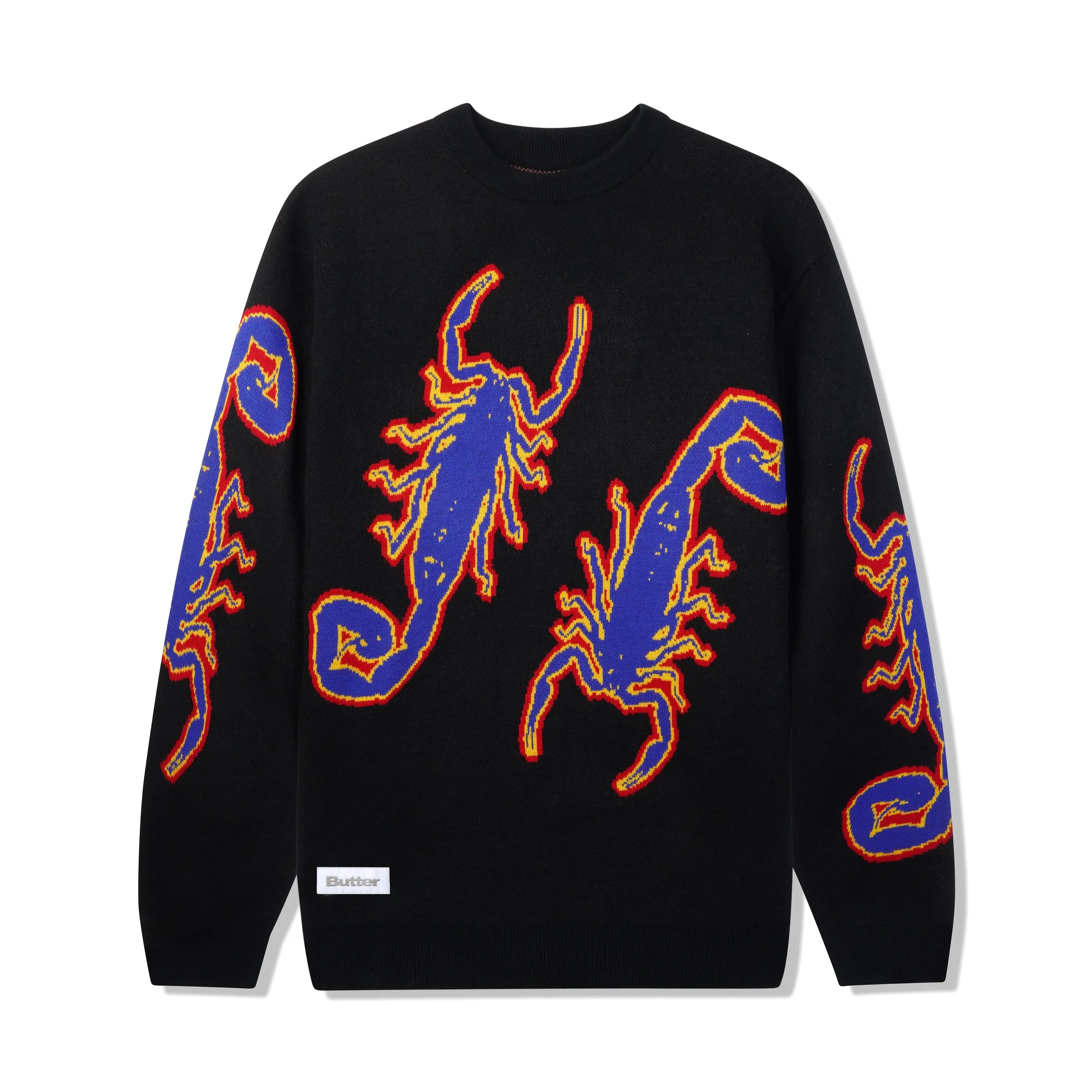 SCORPION KNITTED SWEATER BLACK