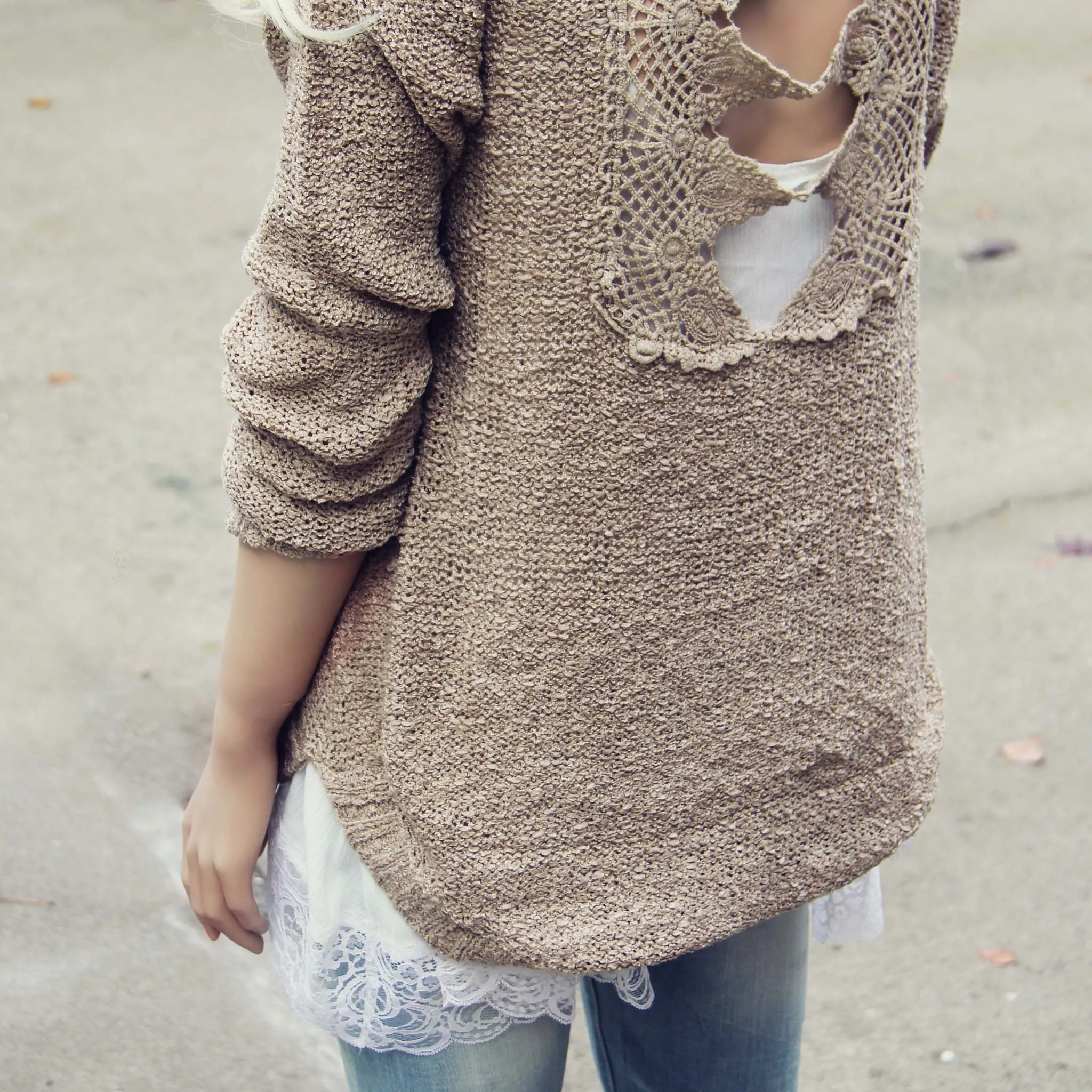 Sky Oak Sweater in Taupe