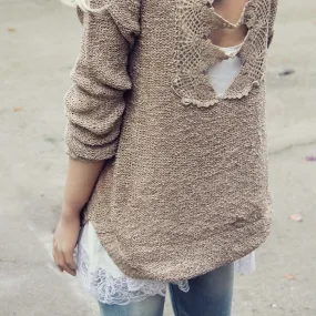 Sky Oak Sweater in Taupe