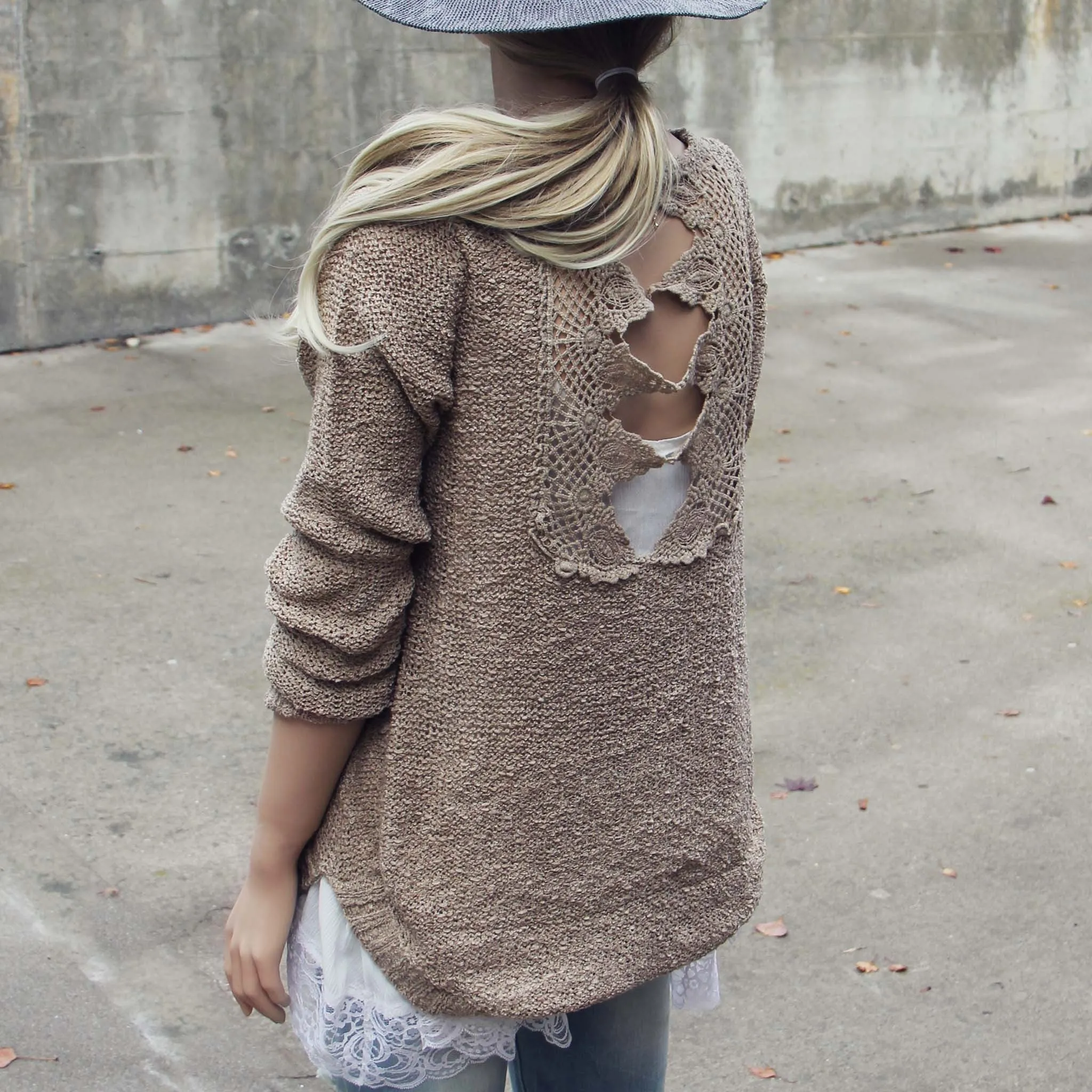 Sky Oak Sweater in Taupe