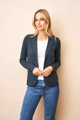 Soft Touch Two Button Blazer - Crepuscule