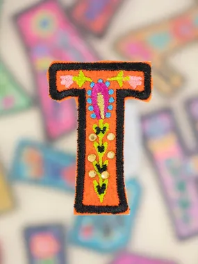 Stick-On Letter Patch - T