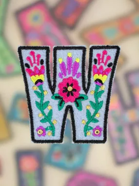 Stick-On Letter Patch - W