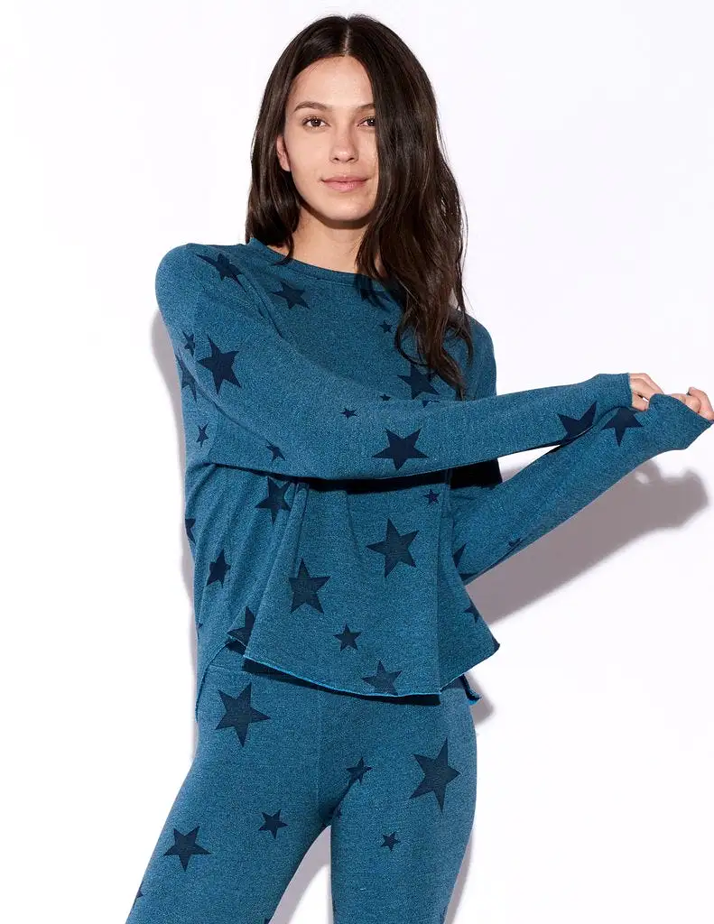 Sundry Stars Trapeze Sweatshirt Aqua