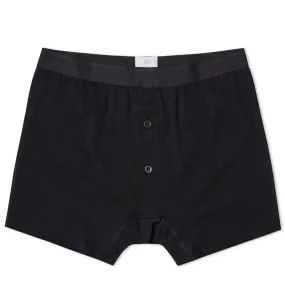 Sunspel Q82 Superfine Two Button ShortBlack