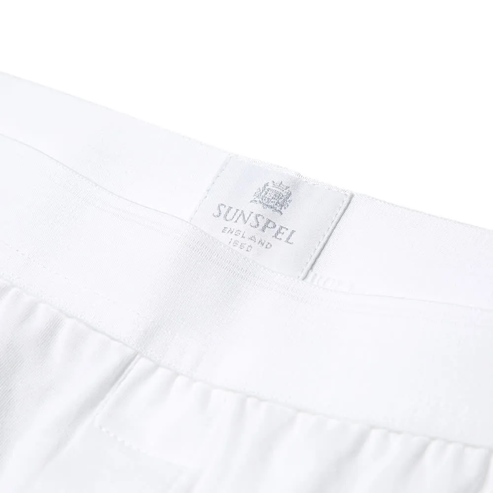 Sunspel Q82 Superfine Two Button ShortWhite