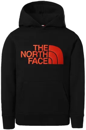 The North Face Kids Drew Peak Hoody TNF Black Red Orange