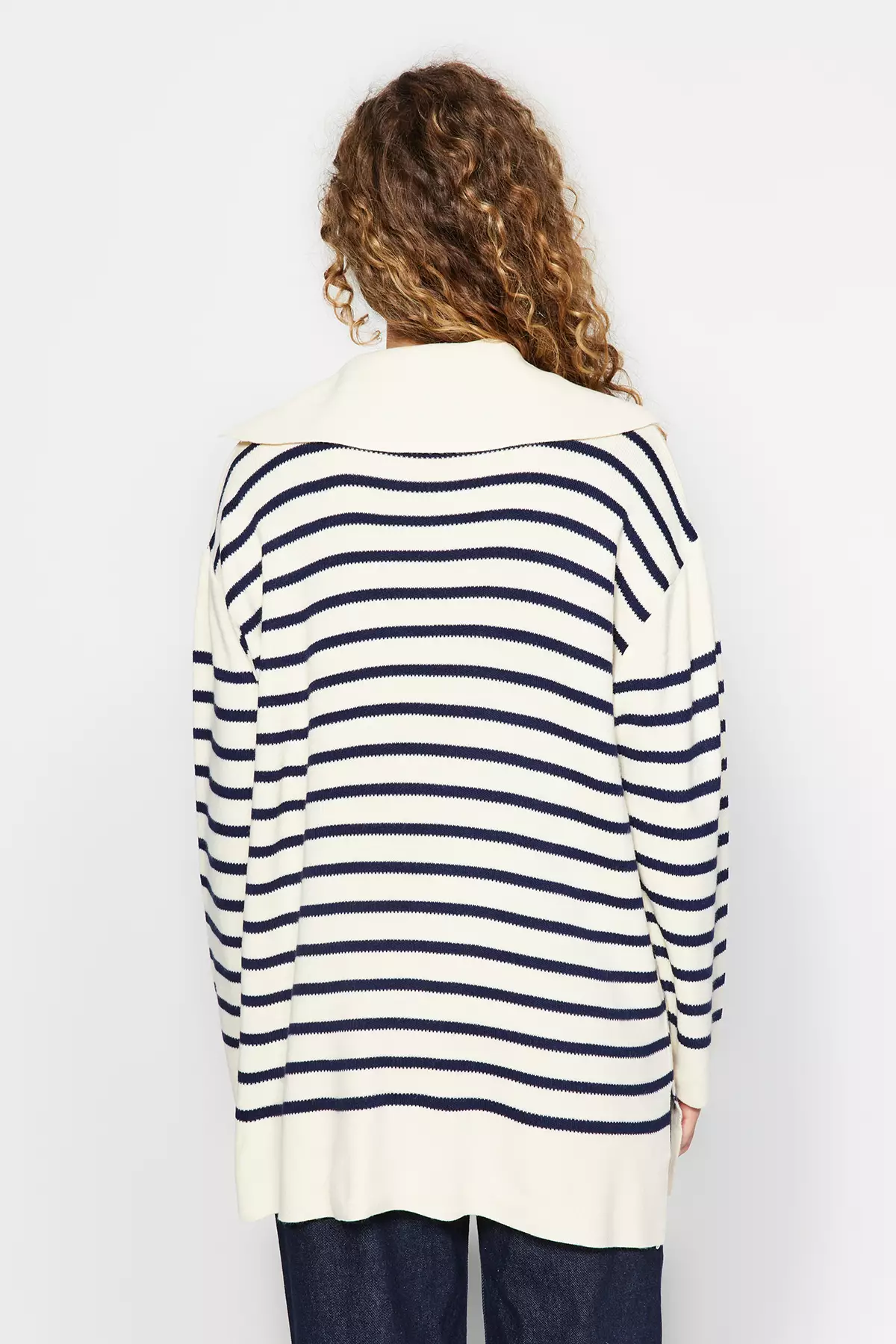 Trendyol Striped Knitted Sweater