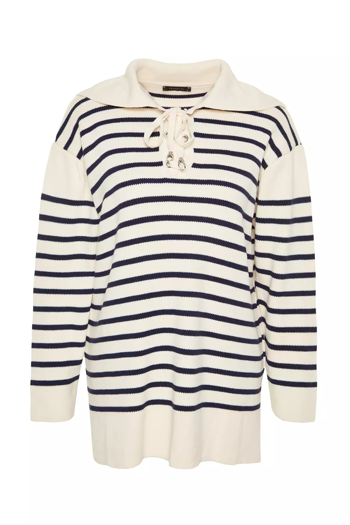 Trendyol Striped Knitted Sweater