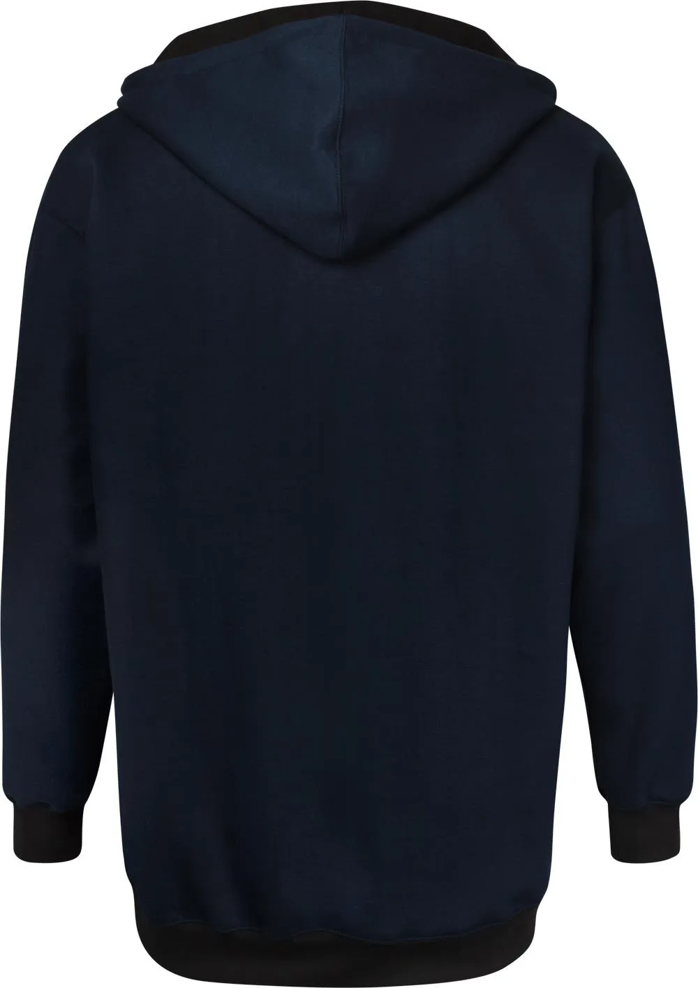 Uptheir Fowey Zip Through Contrast Trim Hoody - Navy