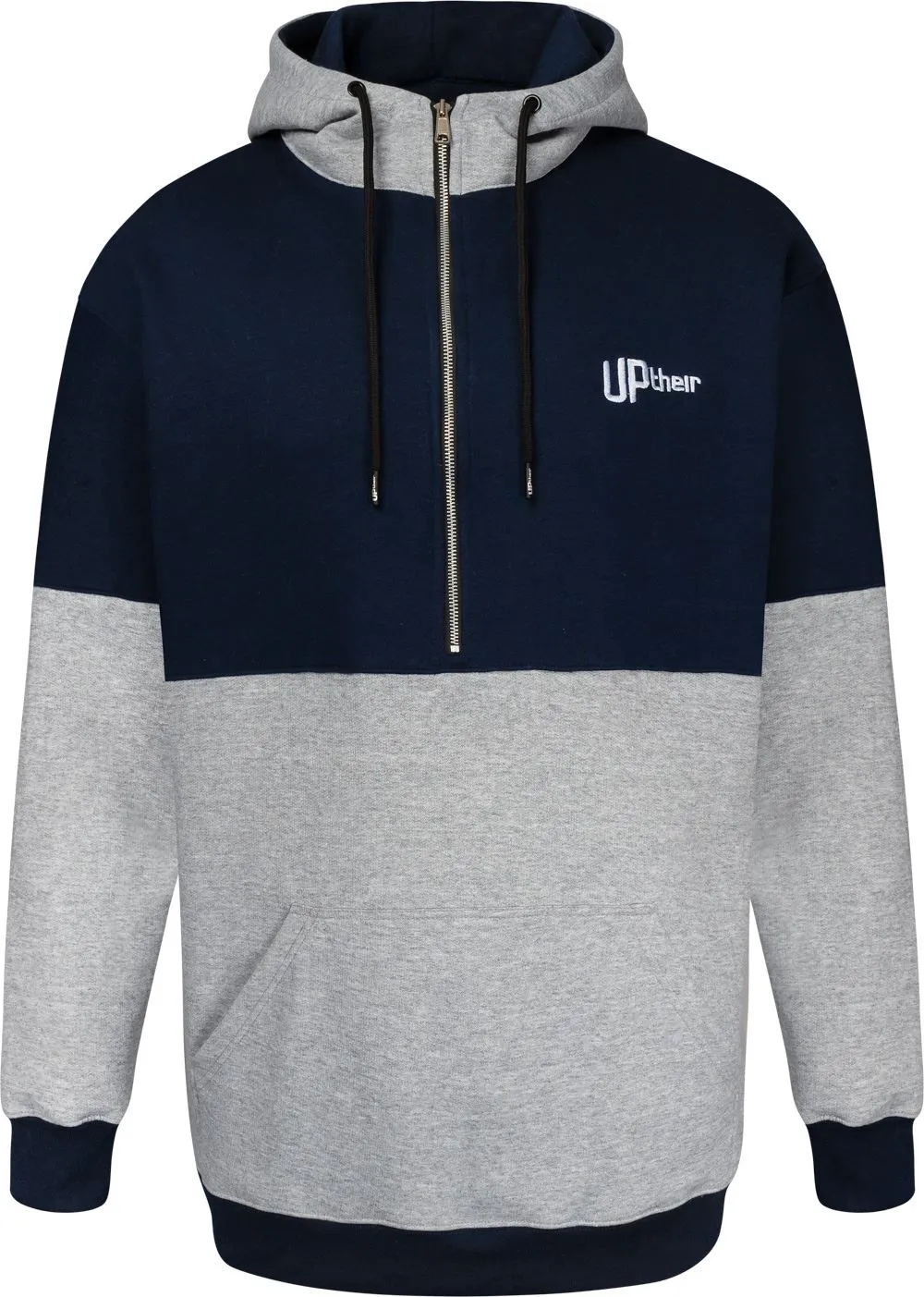 Uptheir Max Colour Block Overhead Hoody - Navy