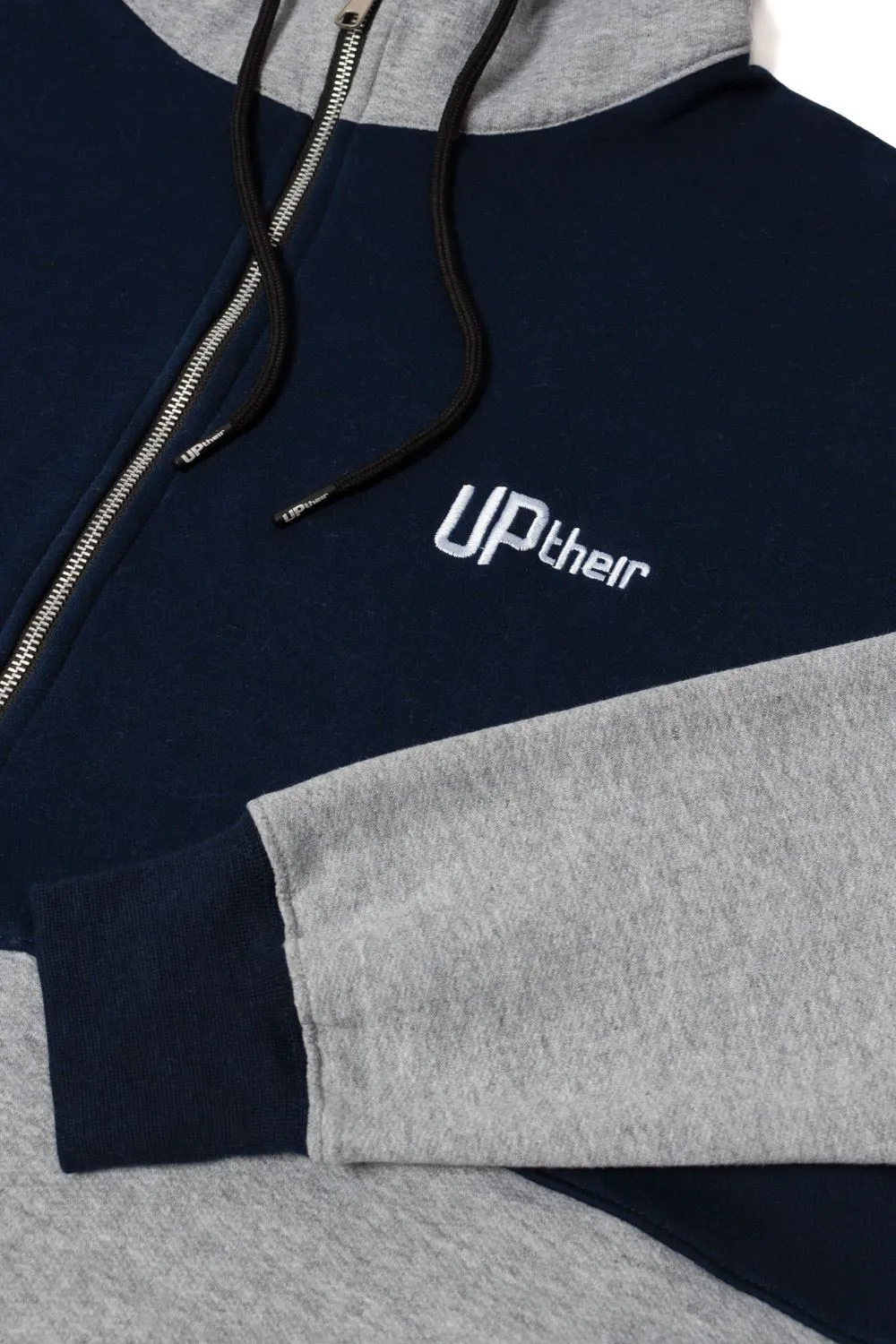 Uptheir Max Colour Block Overhead Hoody - Navy