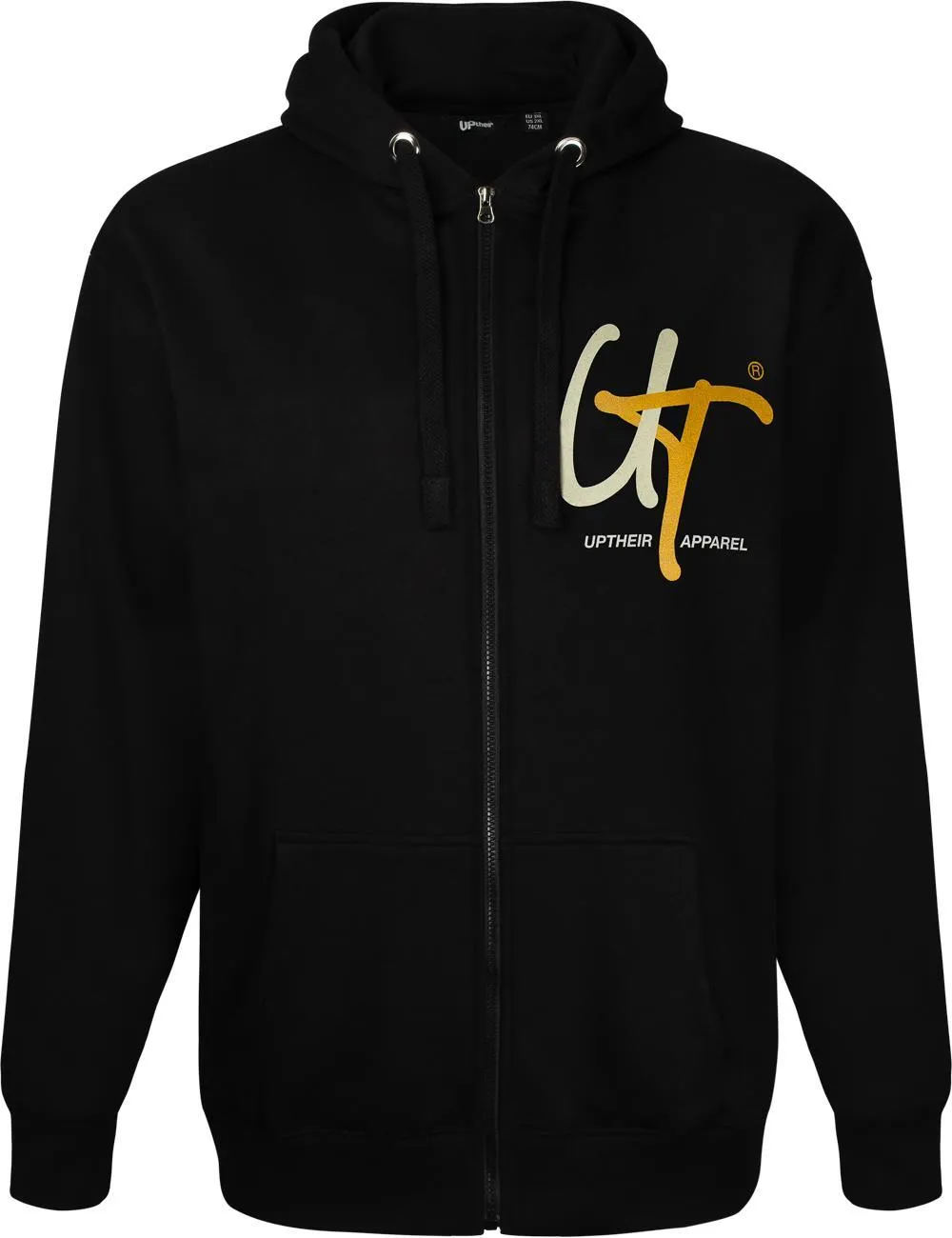 Uptheir Monoscript Zip Hoody - Black