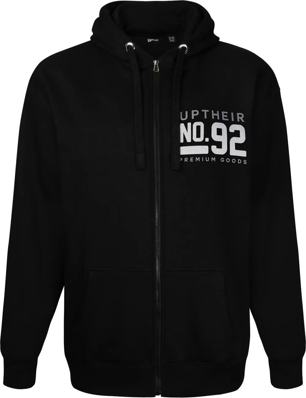 Uptheir Premium 92 Zip Hoody - Black