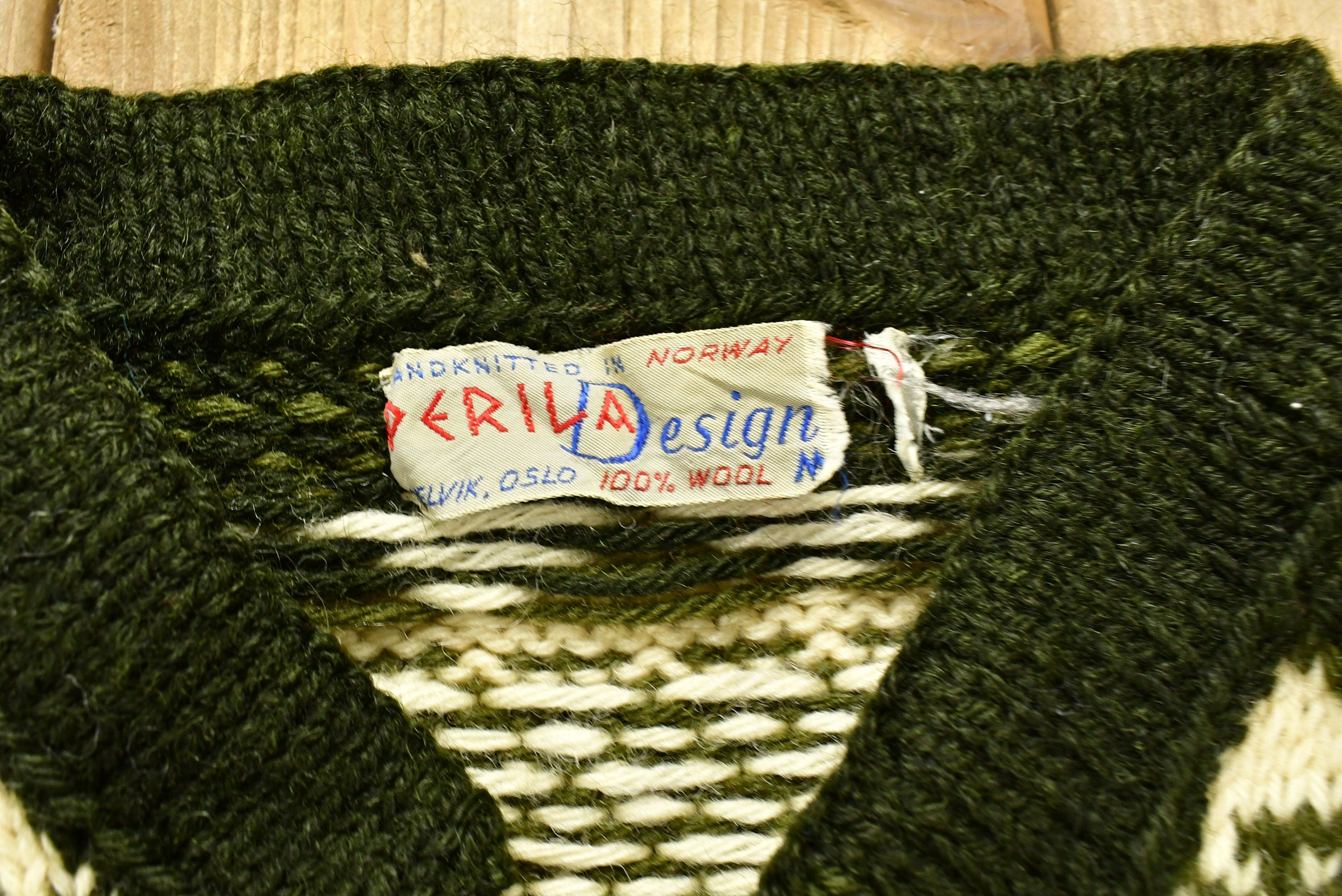 Vintage 1970s Peril Design 100% Wool Knitted Sweater / Vintage 90s  / All Over Pattern / Outdoor / Knit In Norway / Abstract Gra