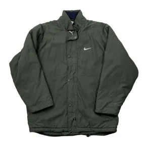 Vintage 90s Green Nike Puffer Coat/ Jacket - Large