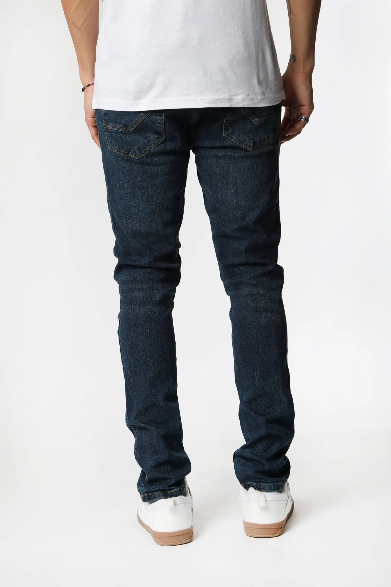 West49 Mens Distressed Skinny Jeans