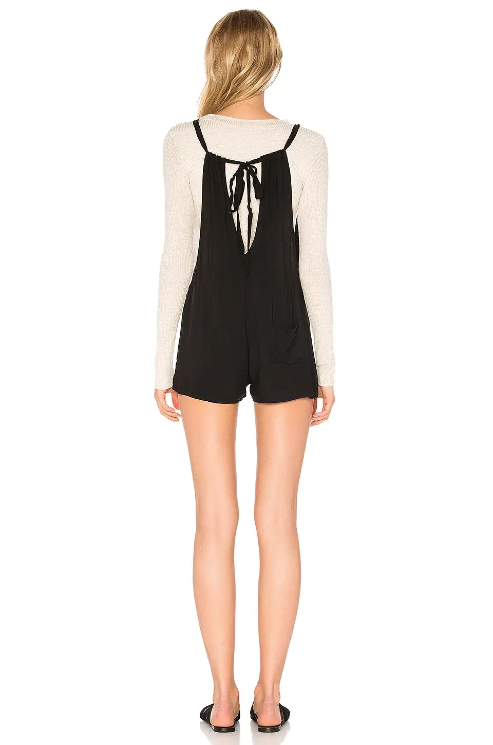 Wildfox Short Overall Tie Back Romper