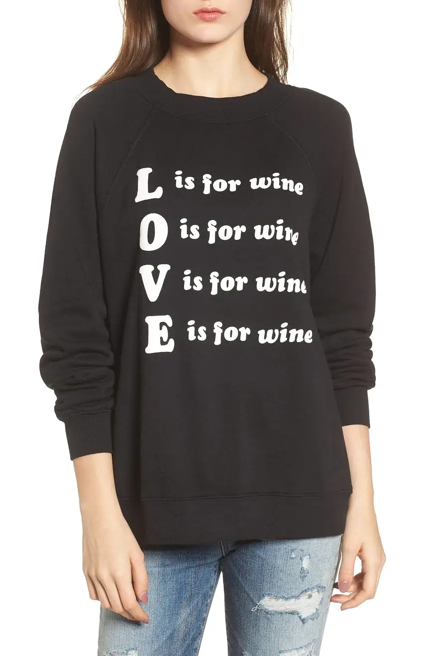 Wildfox Wino Sommers Sweater Black