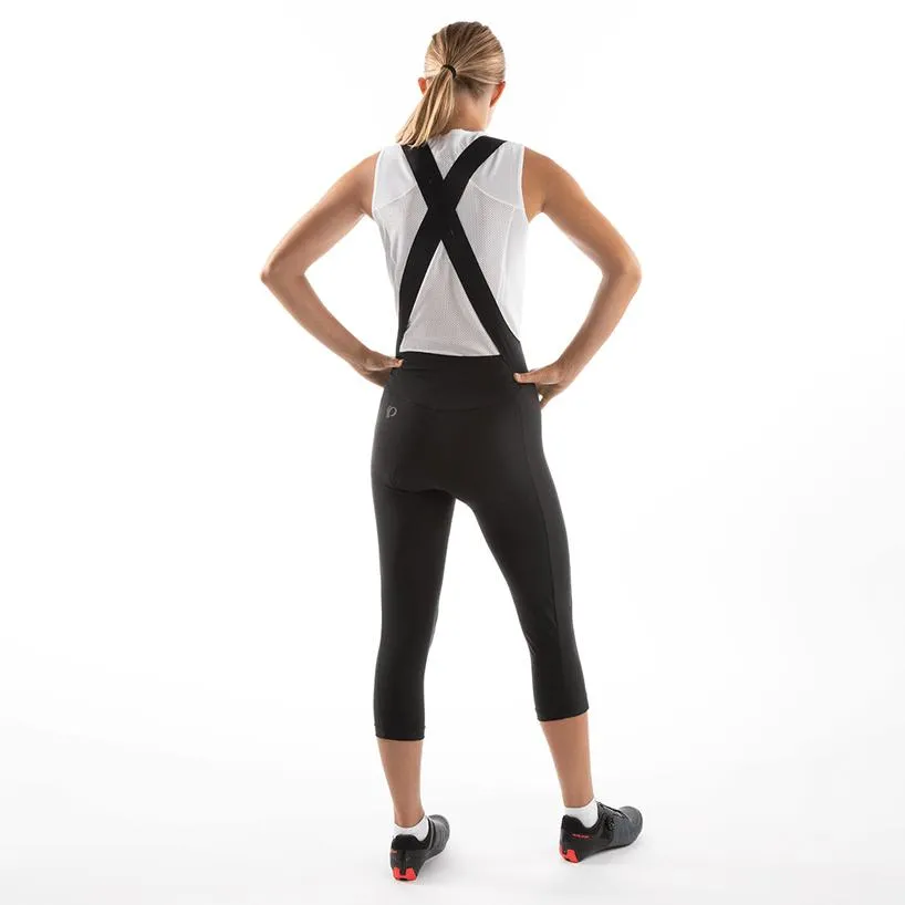 Women's Attack Cycling Bib Capris - Black