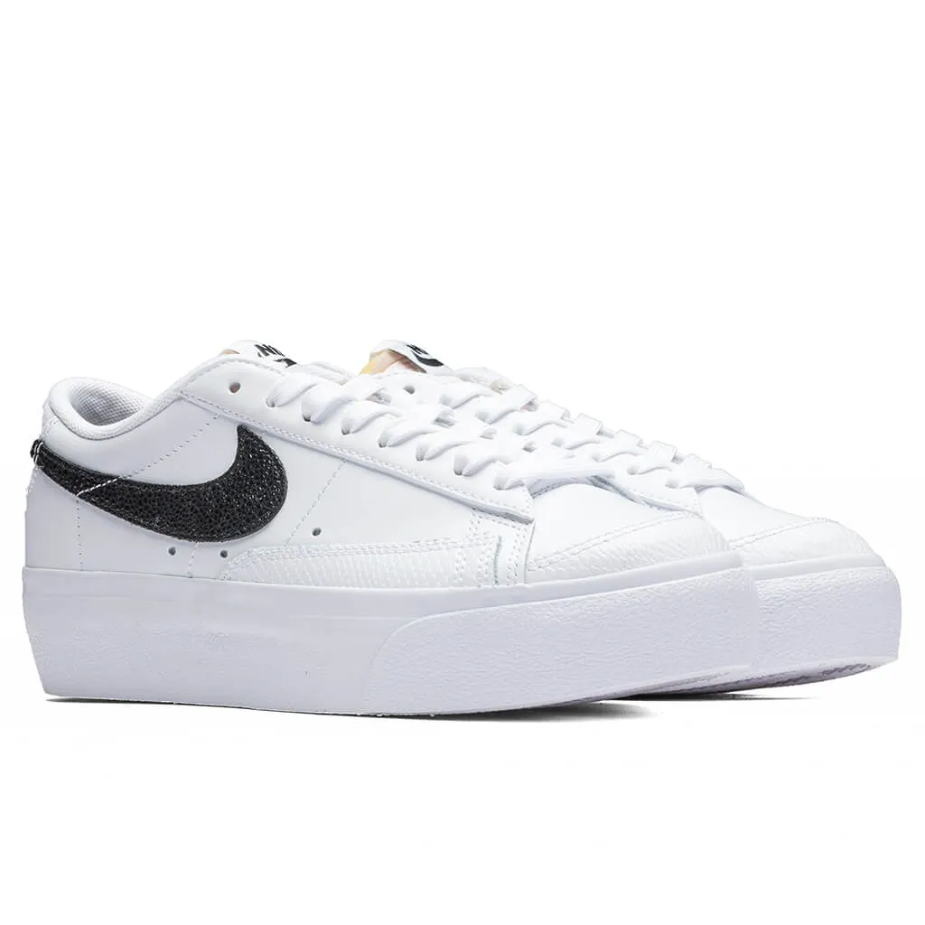 Women's Blazer Low Platform - White/Black/Natural