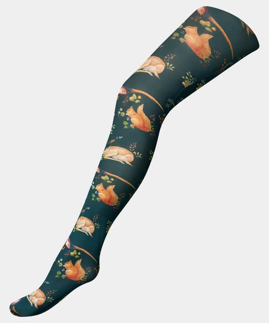 Woodland Fun Printed Tights