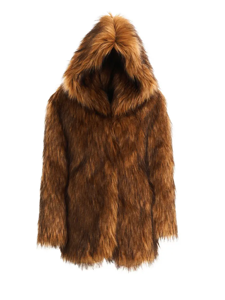 		Wynn  Wolf Faux Fur Coat	