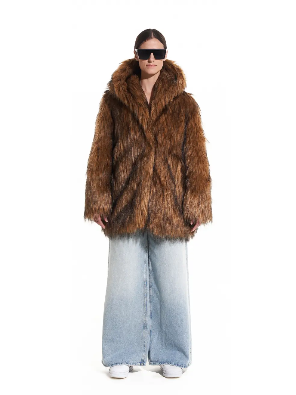 		Wynn  Wolf Faux Fur Coat	