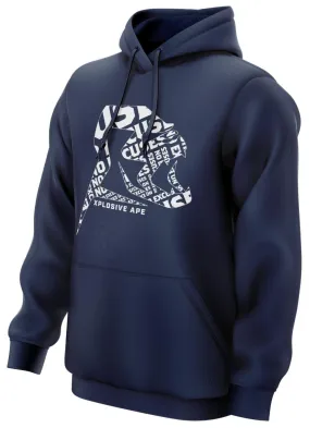 Xplosive Ape Excuses Print Hoody - Navy