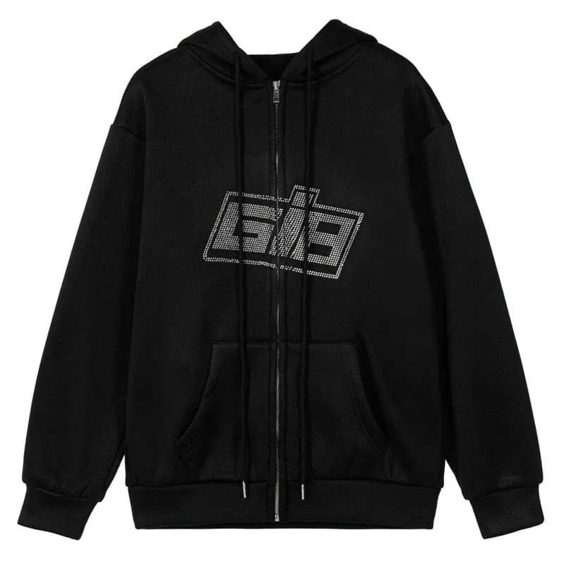 Y2K Casual Rhinestone Jackets